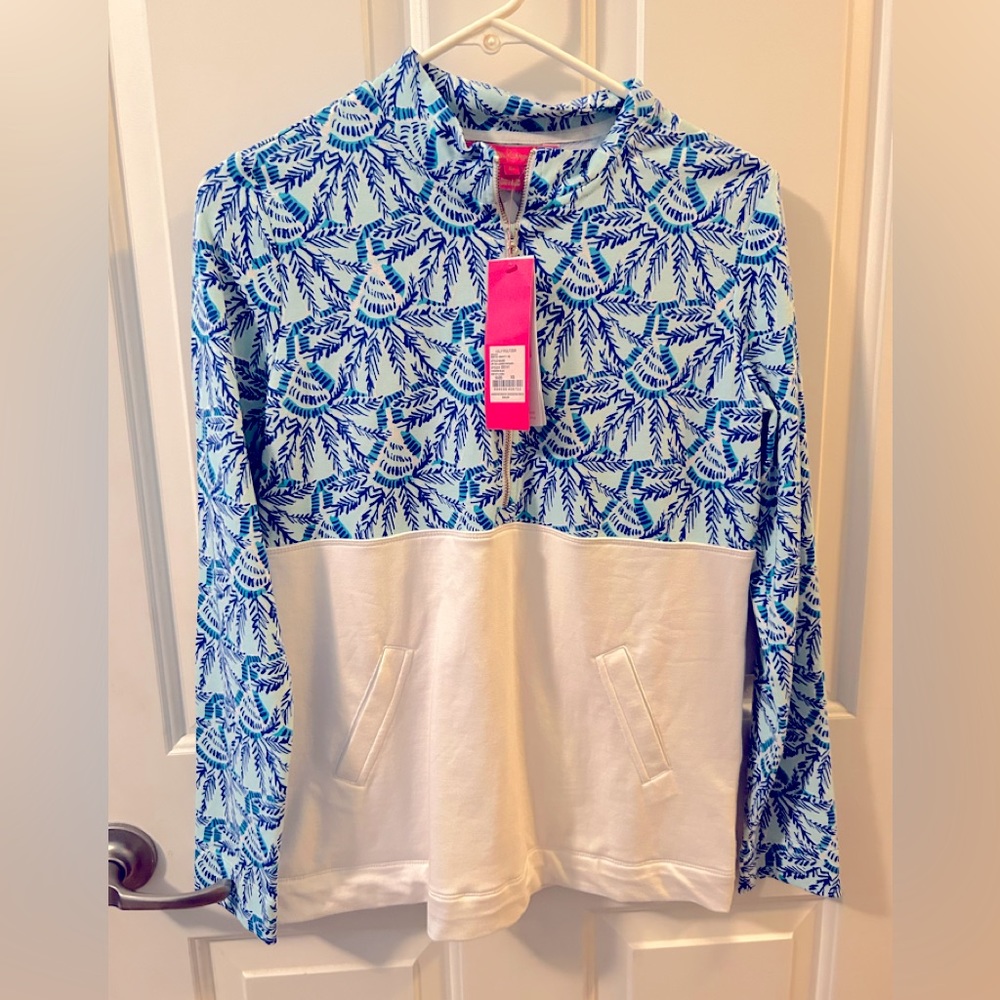 NWT Lilly Pulitzer Skipper 1/2 zip popover